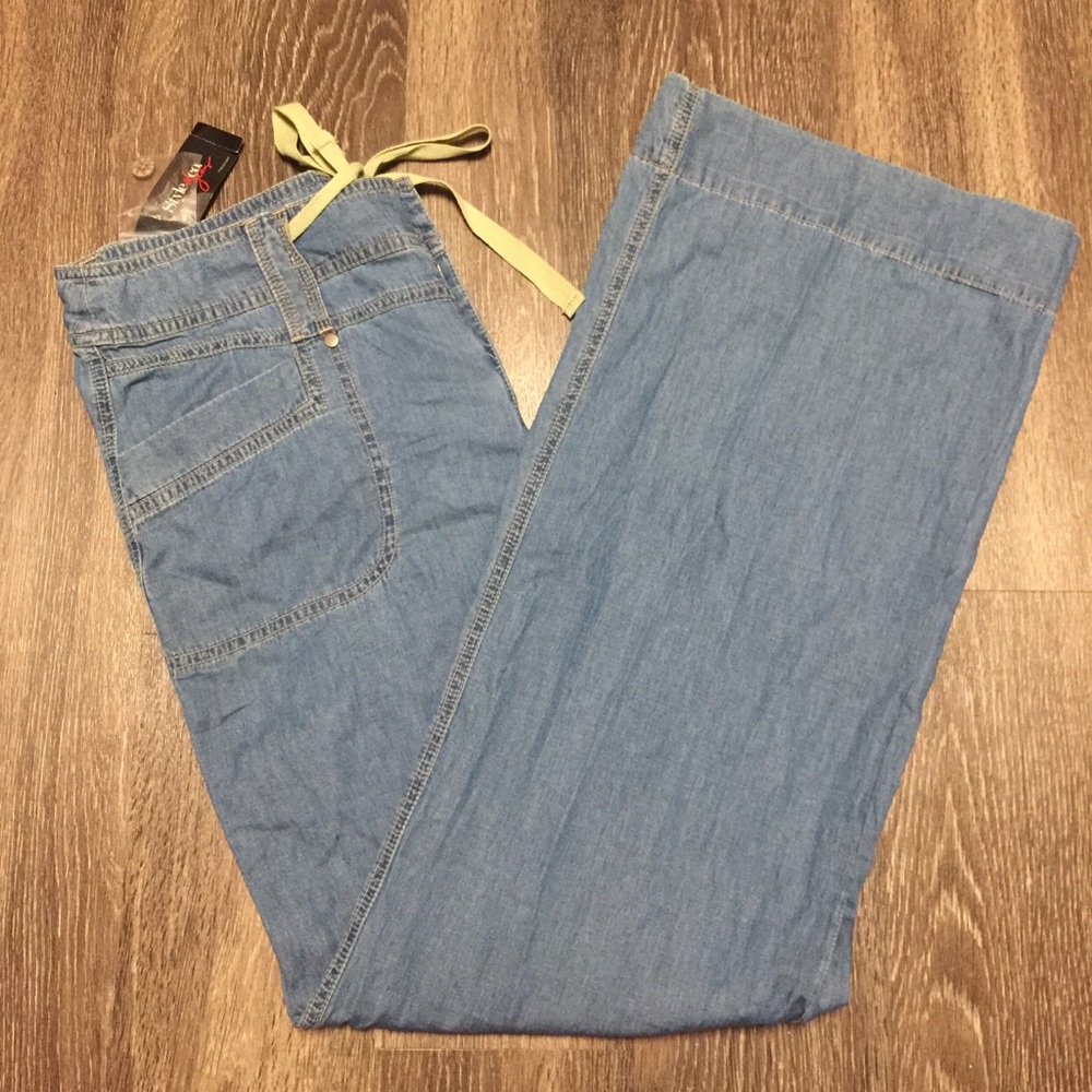 SOLD! Wide Leg drawstring jeans by Style & Co